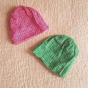 Newborn Girls Cap 2 pcs